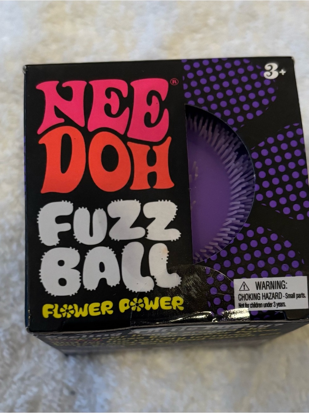 Needoh Fuzz Ball Flower Power - Purple